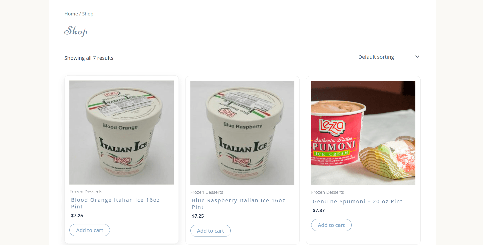 Lezza Online Shop
